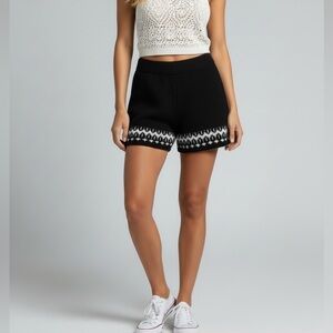 NWT Le Lis Boho High-Waist Knit Shorts
